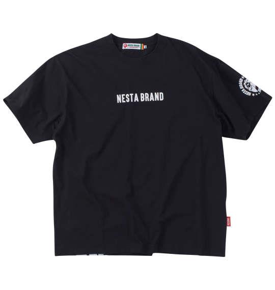 【max8】大きいサイズ メンズ NESTA BRAND 天竺 半袖 Tシャツ ブラック 1278-4500-2 3L 4L 5L 6L 8L