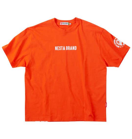 【max8】大きいサイズ メンズ NESTA BRAND 天竺 半袖 Tシャツ オレンジ 1278-4500-3 3L 4L 5L 6L 8L