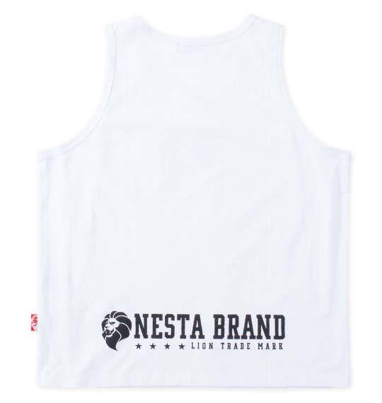 【max8】大きいサイズ メンズ NESTA BRAND 天竺 タンクトップ ホワイト 1278-4503-1 3L 4L 5L 6L 8L