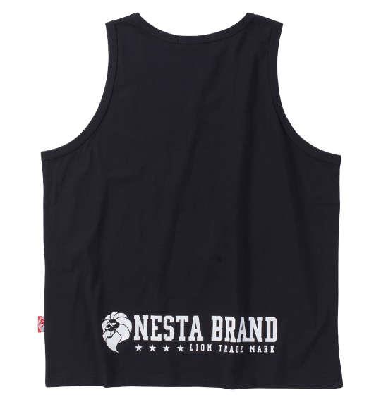 【max8】大きいサイズ メンズ NESTA BRAND 天竺 タンクトップ ブラック 1278-4503-2 3L 4L 5L 6L 8L