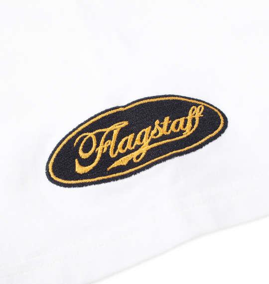 大きいサイズ メンズ FLAGSTAFF × PEANUTS スヌーピーコラボ 半袖 Tシャツ ホワイト 1278-4506-1 3L 4L 5L 6L