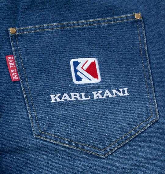 大きいサイズ メンズ KARL KANI デニム ハーフパンツ ストーンウォッシュブルー 1274-4225-1 100 110 120 130 140 150 160