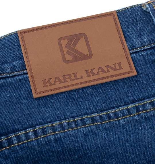 大きいサイズ メンズ KARL KANI デニム ハーフパンツ ストーンウォッシュブルー 1274-4225-1 100 110 120 130 140 150 160