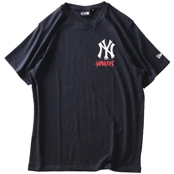 【SB0322】大きいサイズ メンズ NEW ERA ニューエラ チームロゴ グラフィック バックプリント 半袖 Tシャツ ニューヨークヤンキース YANKEES USA直輸入 60332165