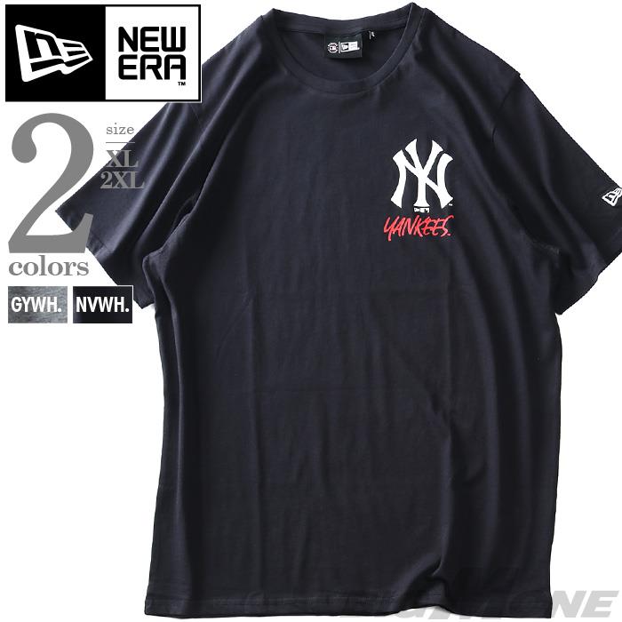 大きいサイズ メンズ NEW ERA ニューエラ チームロゴ グラフィック バックプリント 半袖 Tシャツ ニューヨークヤンキース YANKEES USA直輸入 60332165