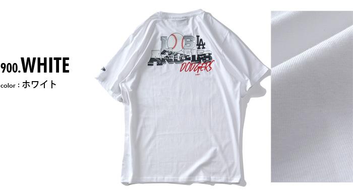 【FAD24】【SB0322】大きいサイズ メンズ NEW ERA ニューエラ チームロゴ グラフィック バックプリント 半袖 Tシャツ ロサンゼルスドジャース DODGERS USA直輸入 60332167