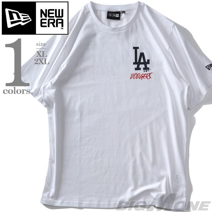 【FAD24】【SB0322】大きいサイズ メンズ NEW ERA ニューエラ チームロゴ グラフィック バックプリント 半袖 Tシャツ ロサンゼルスドジャース DODGERS USA直輸入 60332167