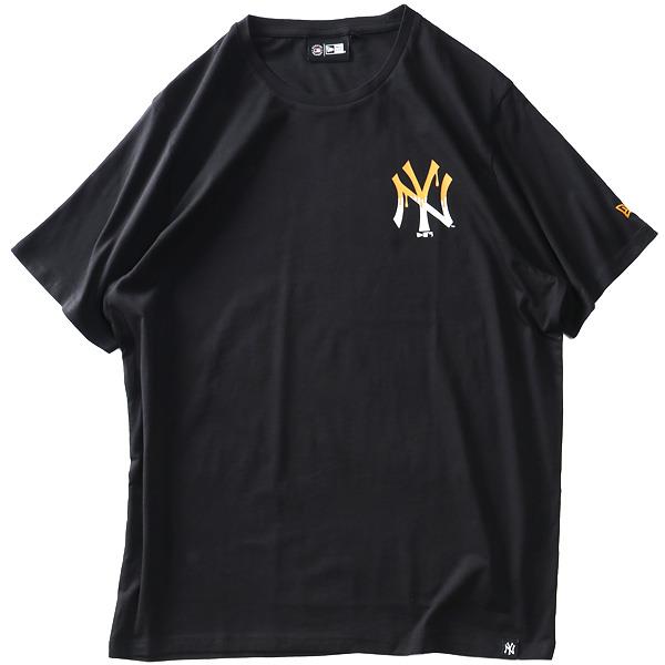 【SB0322】大きいサイズ メンズ NEW ERA ニューエラ MLBドリップロゴ バックプリント 半袖 Tシャツ ニューヨークヤンキース YANKEES USA直輸入 60332179