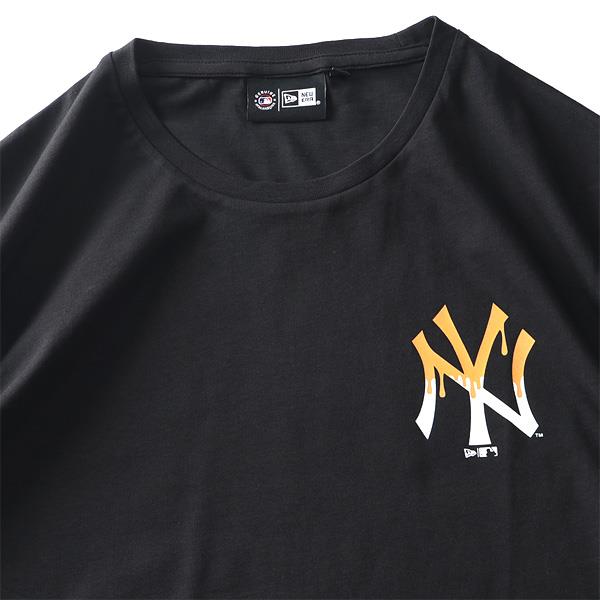 【SB0322】大きいサイズ メンズ NEW ERA ニューエラ MLBドリップロゴ バックプリント 半袖 Tシャツ ニューヨークヤンキース YANKEES USA直輸入 60332179
