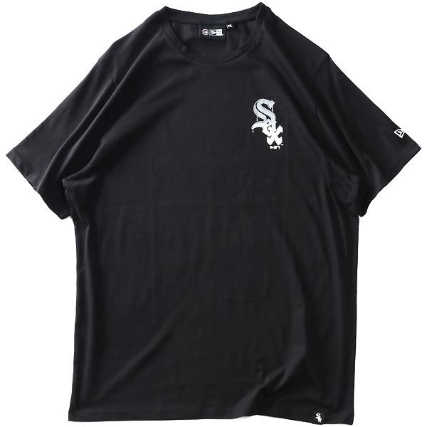 【SB0322】大きいサイズ メンズ NEW ERA ニューエラ MLBドリップロゴ バックプリント 半袖 Tシャツ ホワイトソックス WHITE SOX USA直輸入 60332185