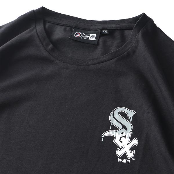 【SB0322】大きいサイズ メンズ NEW ERA ニューエラ MLBドリップロゴ バックプリント 半袖 Tシャツ ホワイトソックス WHITE SOX USA直輸入 60332185