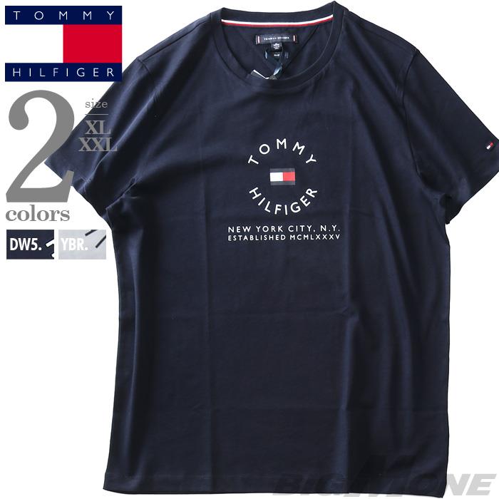 【FAD24】【SB0322】大きいサイズ メンズ TOMMY HILFIGER トミーヒルフィガー ロゴ 半袖 Tシャツ USA直輸入 mw0mw31367