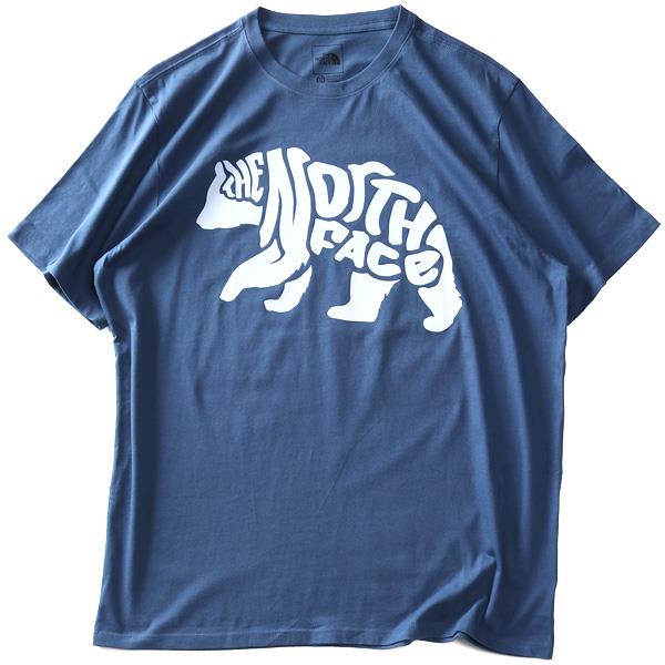 【SB0322】大きいサイズ メンズ THE NORTH FACE ノースフェイス プリント 半袖 Tシャツ BEAR TEE USA直輸入 nf0a84n7-of5