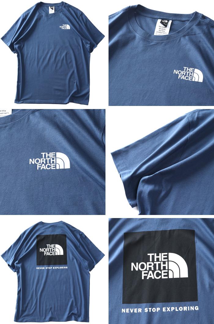 【SB0322】大きいサイズ メンズ THE NORTH FACE ノースフェイス プリント 半袖 Tシャツ BOX NSE TEE USA直輸入 nf0a812h-mpf