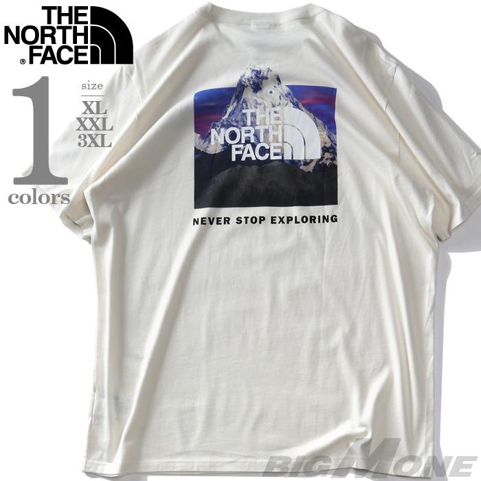 【SB0322】大きいサイズ メンズ THE NORTH FACE ノースフェイス プリント 半袖 Tシャツ BOX NSE TEE USA直輸入 nf0a812h-ofm