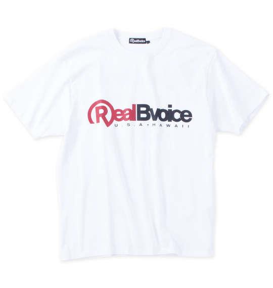 大きいサイズ メンズ RealBvoice 天竺 半袖 Tシャツ ホワイト 1278-4205-1 3L 4L 5L 6L