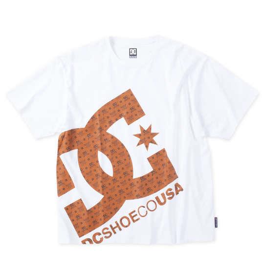 大きいサイズ メンズ DCSHOES 24 BIG STAR 半袖 Tシャツ ホワイト 1278-4210-1 3L 4L 5L 6L