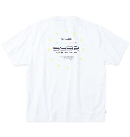 大きいサイズ メンズ SY32 by SWEET YEARS バックサークルスターロゴ 半袖 Tシャツ ホワイト 1278-4291-1 3L 4L 5L 6L