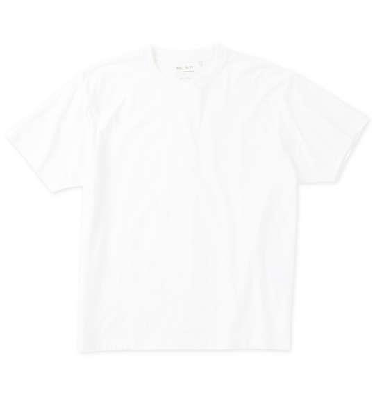 大きいサイズ メンズ Mc.S.P オーガニックコットン クルーネック 半袖 Tシャツ オフホワイト 1278-4510-1 3L 4L 5L 6L 7L 8L