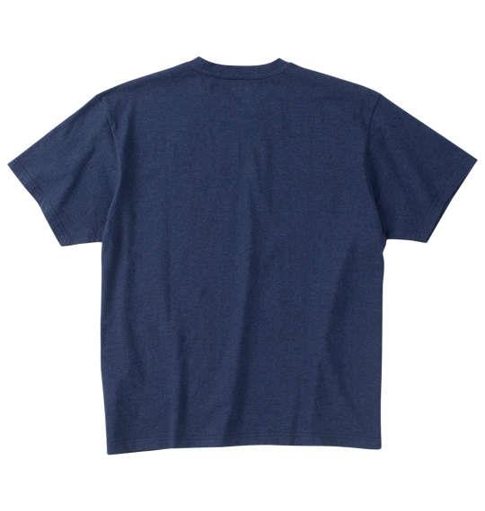 【max8】大きいサイズ メンズ Mc.S.P オーガニックコットン クルーネック 半袖 Tシャツ ネイビー杢 1278-4510-3 3L 4L 5L 6L 7L 8L