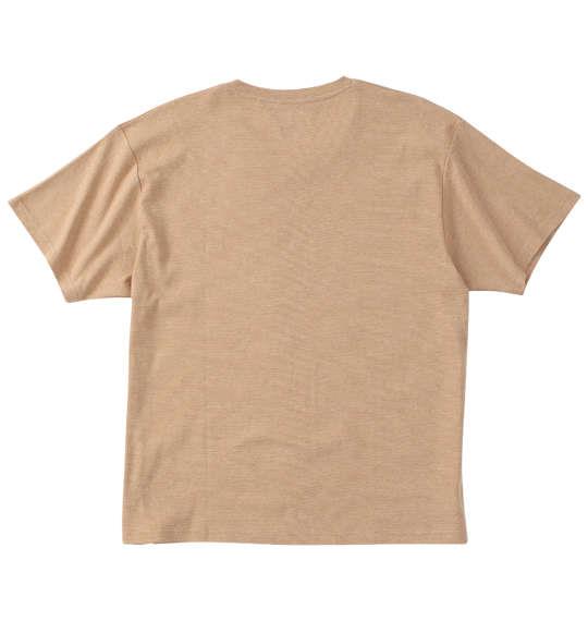 【max8】大きいサイズ メンズ Mc.S.P オーガニックコットン ミジンボーダー Vネック 半袖 Tシャツ ベージュ 1278-4512-3 3L 4L 5L 6L 7L 8L