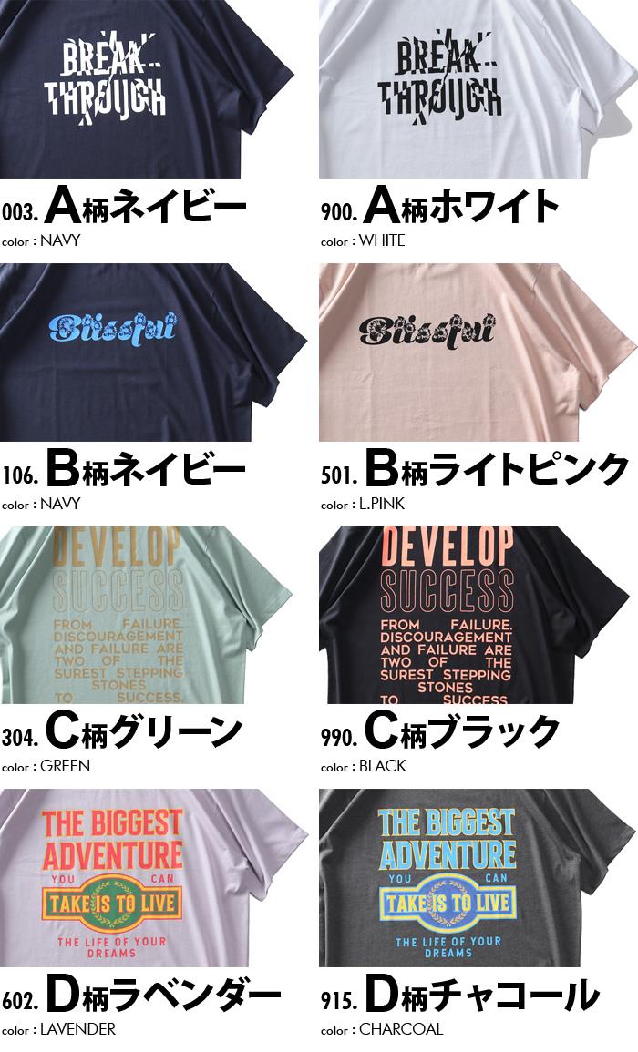 【SB0322】大きいサイズ メンズ DANIEL DODD プリント 半袖 Tシャツ 全8色 春夏新作 azt-2402pt2