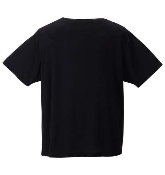 大きいサイズ メンズ De/Ou 消臭 クルーネック 半袖 Tシャツ ブラック 1249-4240-2 3L 4L 5L 6L 7L 8L
