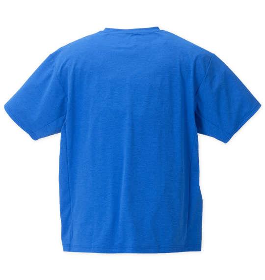大きいサイズ メンズ MOVESPORT SUNSCREEN TOUGHオーセンティックロゴ 半袖 Tシャツ ブルー 1278-4250-3 3L 4L 5L 6L