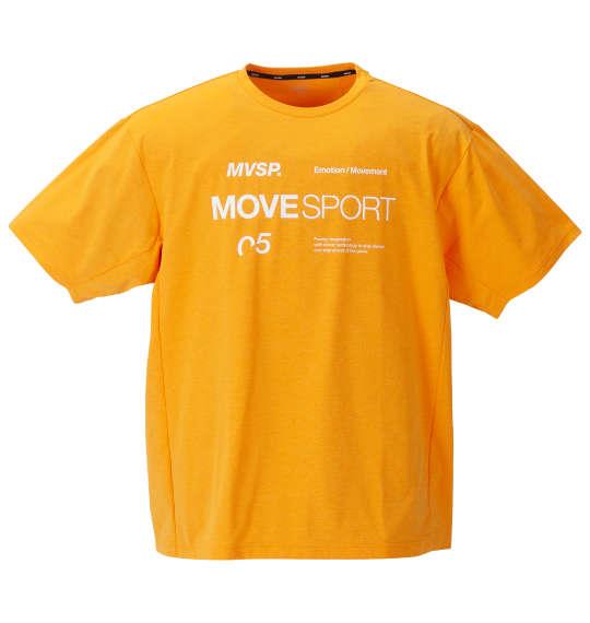 大きいサイズ メンズ MOVESPORT SUNSCREEN TOUGHオーセンティックロゴ 半袖 Tシャツ オレンジ 1278-4250-4 3L 4L 5L 6L