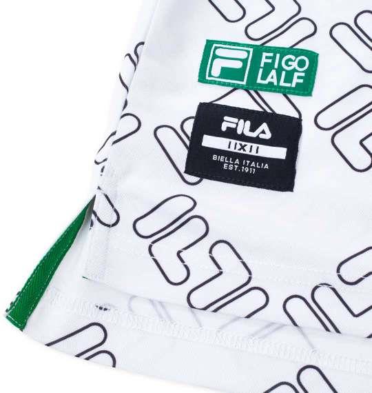 大きいサイズ メンズ FILA GOLF FILAスクエアプリント 半袖 シャツ ホワイト 1278-4256-1 3L 4L 5L 6L