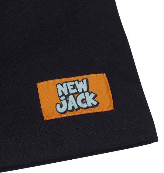 大きいサイズ メンズ ATC × NEW JACK スプレーボーイ柄 天竺 半袖 Tシャツ ブラック 1278-4295-2 3L 4L 5L 6L