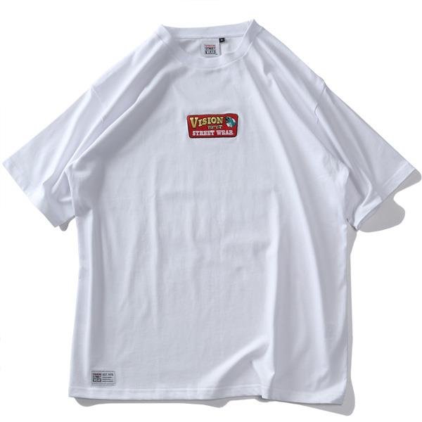 大きいサイズ メンズ VISION STREET WEAR スケボーバーガー プリント 半袖 Tシャツ 春夏新作 4505701