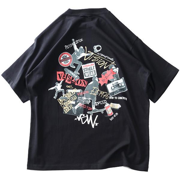 大きいサイズ メンズ VISION STREET WEAR スケボー プリント 半袖 Tシャツ 春夏新作 4505702