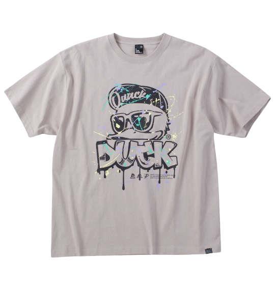 大きいサイズ メンズ b-one-soul DUCK DUDE スプラッシュ 半袖 Tシャツ ベージュ 1258-4290-1 3L 4L 5L 6L