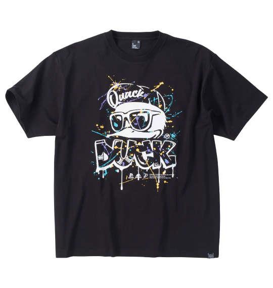 大きいサイズ メンズ b-one-soul DUCK DUDE スプラッシュ 半袖 Tシャツ ブラック 1258-4290-2 3L 4L 5L 6L