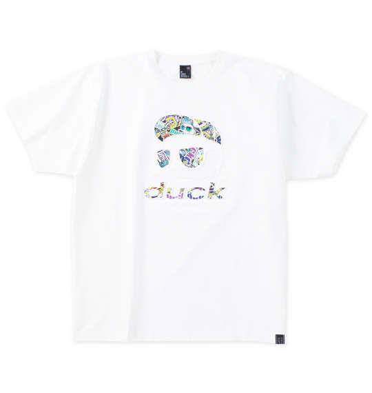 大きいサイズ メンズ b-one-soul DUCK DUDE エンボス 半袖 Tシャツ ホワイト 1258-4292-1 3L 4L 5L 6L