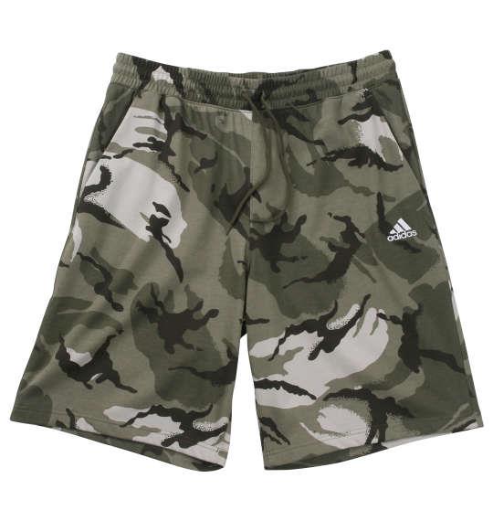 大きいサイズ メンズ adidas M ESS BL CAMO ショーツ オリーブストレータ 1274-4201-1 4XLT 6XLT