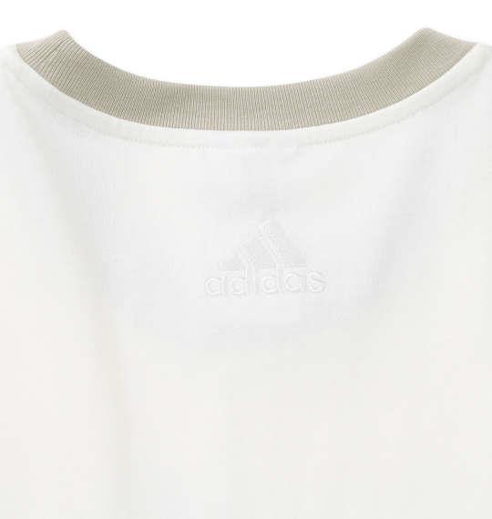 大きいサイズ メンズ adidas M ESS BL 半袖 Tシャツ オフホワイト 1278-4230-4 4XLT 6XLT