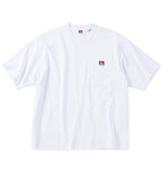 大きいサイズ メンズ BEN DAVIS BEN'Sポケット付 半袖 Tシャツ ホワイト 1278-4570-1 3L 4L 5L 6L