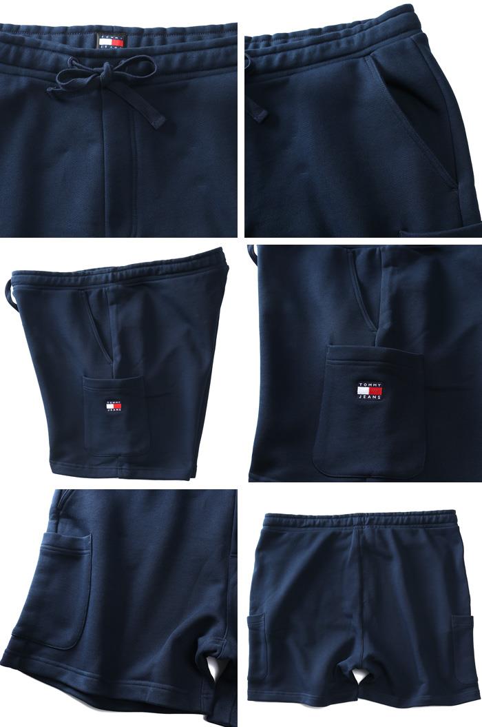 【SB0322】大きいサイズ メンズ TOMMY JEANS トミージーンズ スウェット カーゴ ショーツ ショートパンツ ハーフパンツ BADGE CARGO SHORT USA直輸入 dm0dm18479