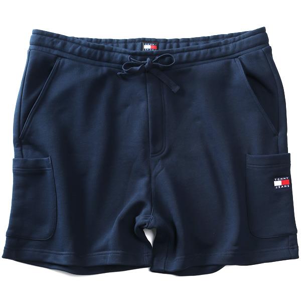 【SB0322】大きいサイズ メンズ TOMMY JEANS トミージーンズ スウェット カーゴ ショーツ ショートパンツ ハーフパンツ BADGE CARGO SHORT USA直輸入 dm0dm18479