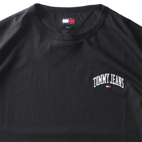 【FAD24】【SB0322】大きいサイズ メンズ TOMMY JEANS トミージーンズ ロゴ刺繍 半袖 Tシャツ REG VARSITY TEE USA直輸入 dm0dm18665