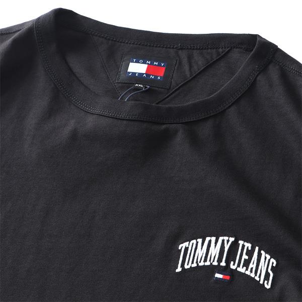 【FAD24】【SB0322】大きいサイズ メンズ TOMMY JEANS トミージーンズ ロゴ刺繍 半袖 Tシャツ REG VARSITY TEE USA直輸入 dm0dm18665