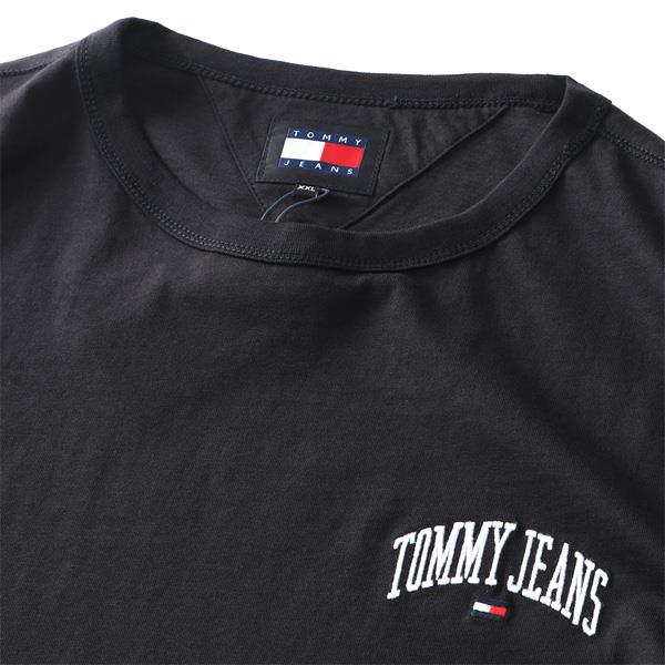 【SB0322】大きいサイズ メンズ TOMMY JEANS トミージーンズ ロゴ刺繍 半袖 Tシャツ REG VARSITY TEE USA直輸入 dm0dm18665