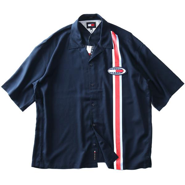 【SB0322】大きいサイズ メンズ TOMMY JEANS トミージーンズ 半袖 シャツ RLX ARCHIVE CAMP SHIRT USA直輸入 dm0dm18953