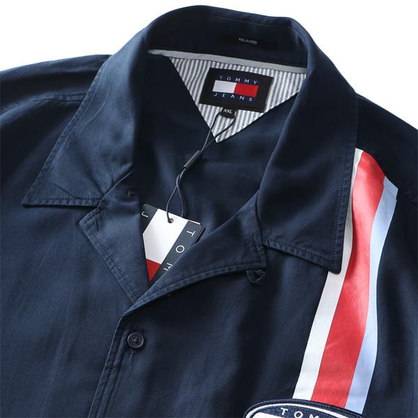 【FAD24】【SB0322】大きいサイズ メンズ TOMMY JEANS トミージーンズ 半袖 シャツ RLX ARCHIVE CAMP SHIRT USA直輸入 dm0dm18953