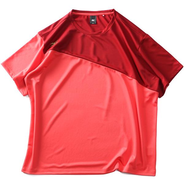 大きいサイズ メンズ MIZUNO ミズノ トレーニング 切替 半袖 Tシャツ 吸汗速乾 春夏新作 k2jabb20