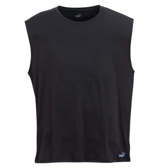 【max8】大きいサイズ メンズ PUMA DRY&COOL ハニカムメッシュ ノースリーブ シャツ ブラック 1249-4252-2 3L 4L 5L 6L 7L 8L