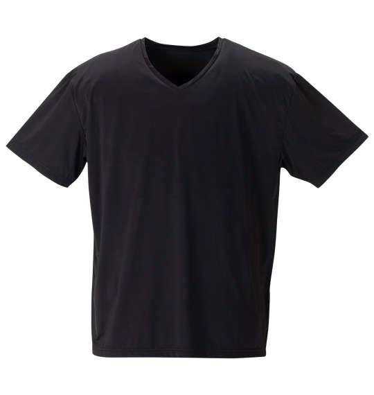 【max8】大きいサイズ メンズ KEEP GUARD 乳首透け防止 半袖 Tシャツ ブラック 1249-4261-2 3L 4L 5L 6L 7L 8L