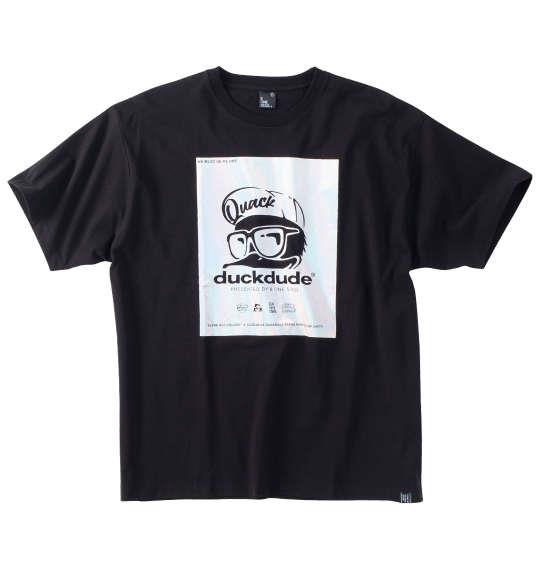 大きいサイズ メンズ b-one-soul DUCK DUDEメタリック 半袖 Tシャツ ブラック 1258-4291-2 3L 4L 5L 6L